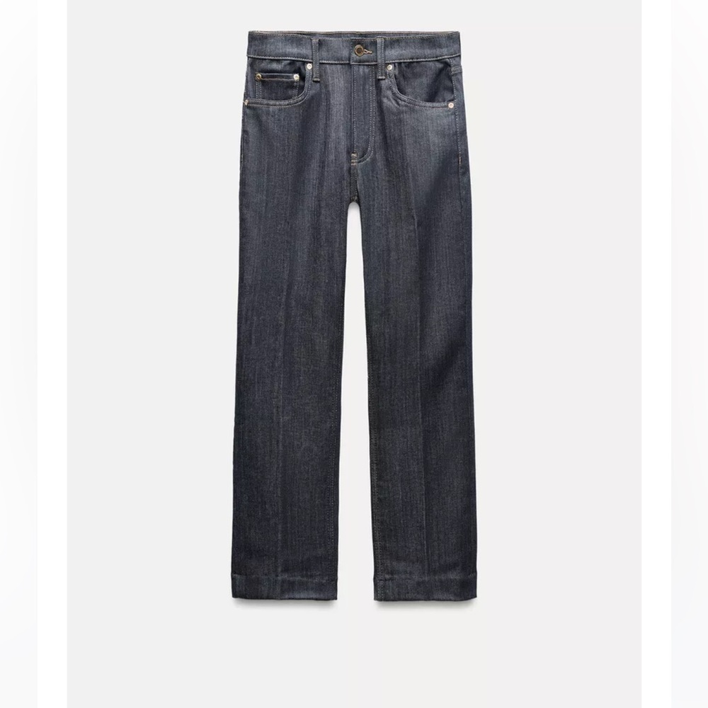 Zara high waisted crop jeans!